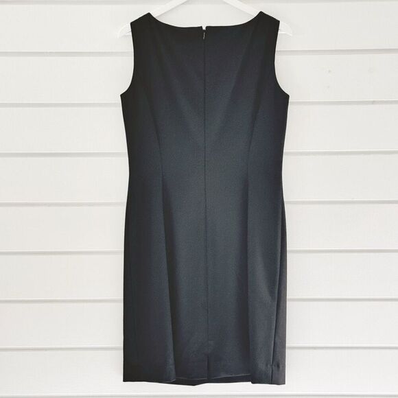 Tahari by Arthur Levine Classics Sleeveless Lined Shift Sheath Dress Size 6 - Picture 3 of 9